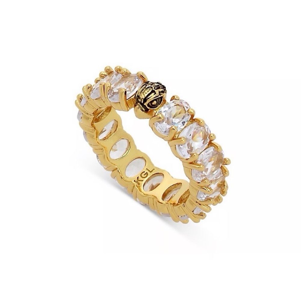 NWT Kurt Geiger 🦅Elegant Gold and Silver Women's Ring Size 7 w/ 🎁 - Picture 3 of 4